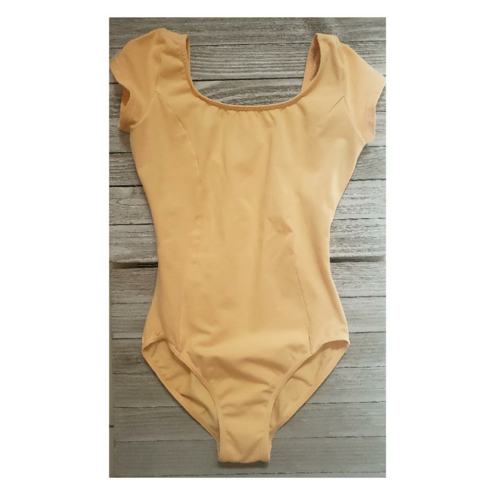 Mirella Sleeve Ballet Leotard, small adult, buttercream yellow